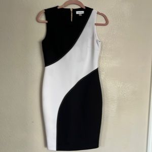 COPY - Black and white dress by Calvin Klein